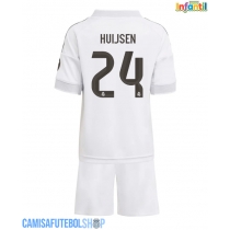 Camisa de time de futebol Real Madrid Dean Huijsen #24 Replicas 1º Equipamento Infantil 2025-26 Manga Curta (+ Calças curtas)